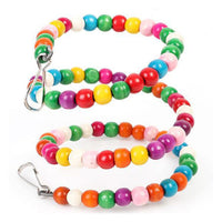 Multicolor Bird Climb Cableway Beads